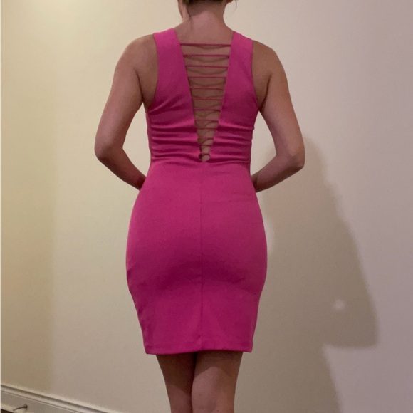 H&M hot pink dress, size XS - Picture 2 of 5